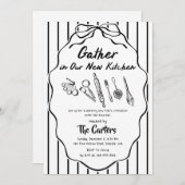 Gather in Our New Kitchen Housewarming Kaart (Voorkant / Achterkant)