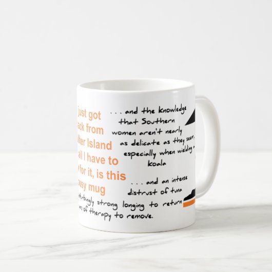 Gather Island's "Lousy"-mok Koffiemok (Voorkant rechts)