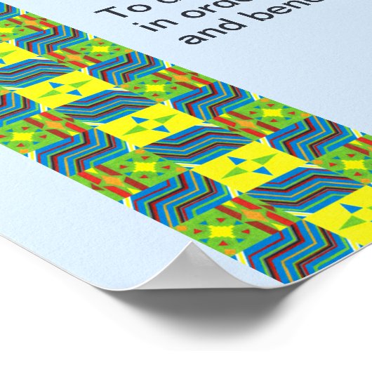 Gather "Round Kwanzaa Creations Nguzo Saba Poster (Hoek)