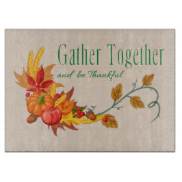 Gather Samen | Herfst-Met 15 x 11 inch Snijplank