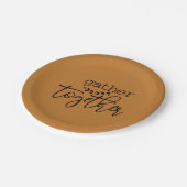 Gather Together Thanksgiving Borden Napkins Papieren Bordje (Gekanteld)
