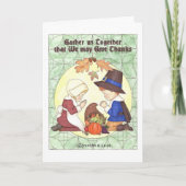 Gather Us Together Thanksgiving Card Feestdagen Kaart (Voorkant)