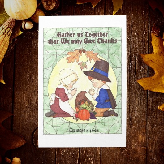 Gather Us Together Thanksgiving Card Feestdagen Kaart