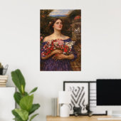Gather Ye Rosebuds by John William Waterhouse Poster (Thuiskantoor)