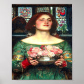 Gather Ye Rosebuds John William Waterhouse Poster (Voorkant)
