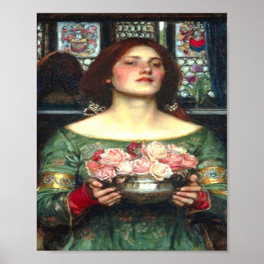 Gather Ye Rosebuds John William Waterhouse Poster (Voorkant)