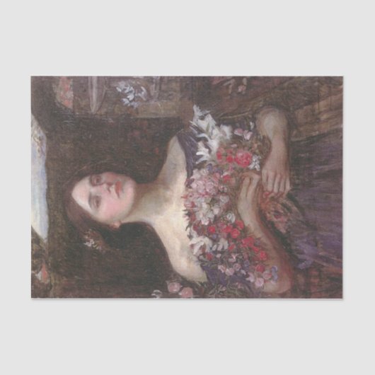 Gather Ye Rosebuds of Ophelia (studie) - circa 190 Tissuepapier (Voorkant)