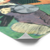  "Gathered in the Bleachers" Cartoon Afdrukken Poster (Hoek)