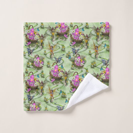 Gatherers van het Midzomer-lentefestival Bad Handdoek (Wasdoekje)