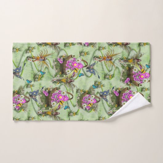 Gatherers van het Midzomer-lentefestival Bad Handdoek (Handdoek)