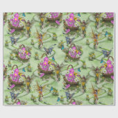 Gatherers van het Midzomer-lentefestival Cadeaupapier (Vlak)