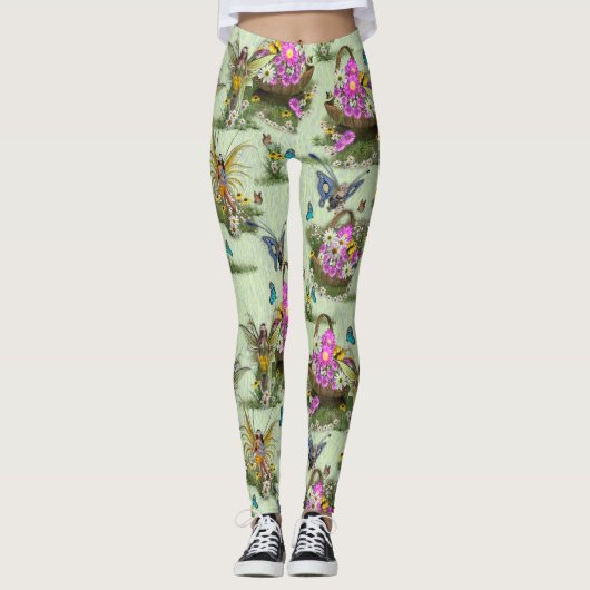 Gatherers van het Midzomer-lentefestival Leggings (Voorkant)