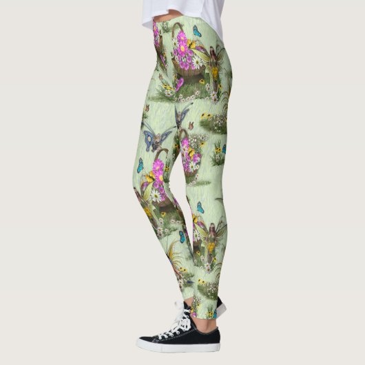 Gatherers van het Midzomer-lentefestival Leggings (Links)