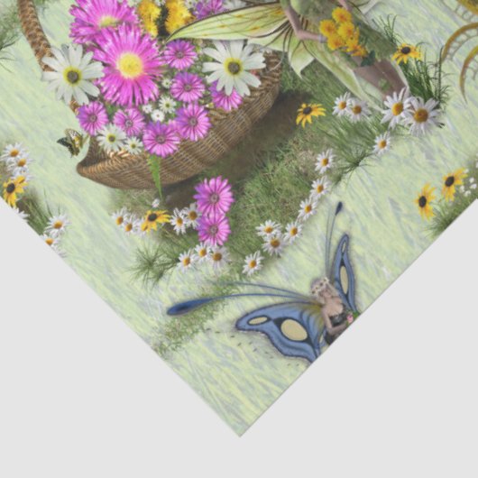 Gatherers van het Midzomer-lentefestival Tissuepapier