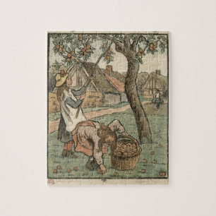 Gathering Apples, uit "Travaux des Champs", engra Legpuzzel