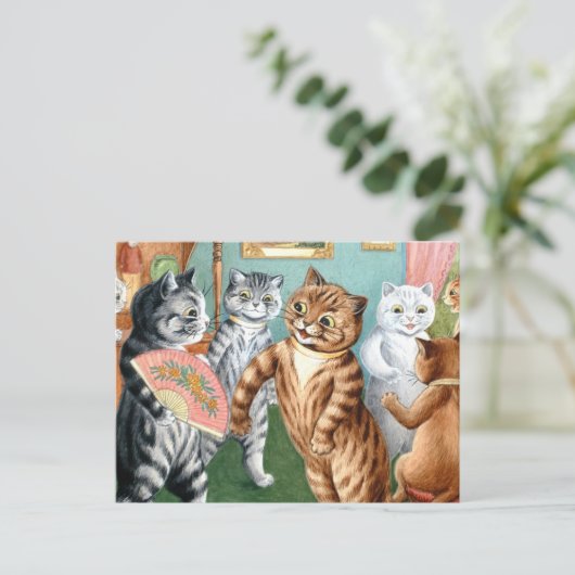 Gathering by Louis Wain Briefkaart (Staand voorkant)