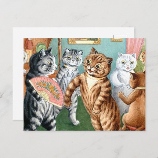 Gathering by Louis Wain Briefkaart (Voorkant / Achterkant)