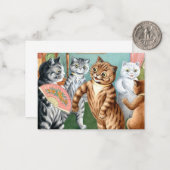 Gathering by Louis Wain Notitiekaartje (Voorkant / Achterkant in situ)