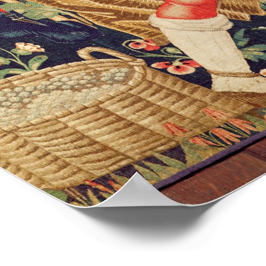 Gathering Grapes, detail of The Grape Harvest Poster (Hoek)