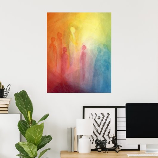 Gathering in the light poster (Thuiskantoor)