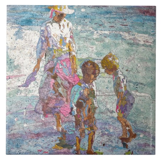 Gathering Light © – Fine Art Ceramic Tile Tegeltje (Voorkant)