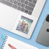 Gathering Light © – Kunststicker Sticker (Laptop met iPhone)