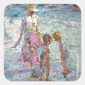 Gathering Light © – Kunststicker Vierkante Sticker (Voorkant)