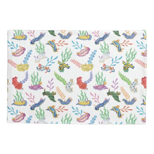Gathering of Nudibranchs | Ocean Art Design Kussensloop (Achterkant)