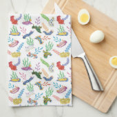 Gathering of Nudibranchs | Ocean Art Design Theedoek (Quarter Fold)