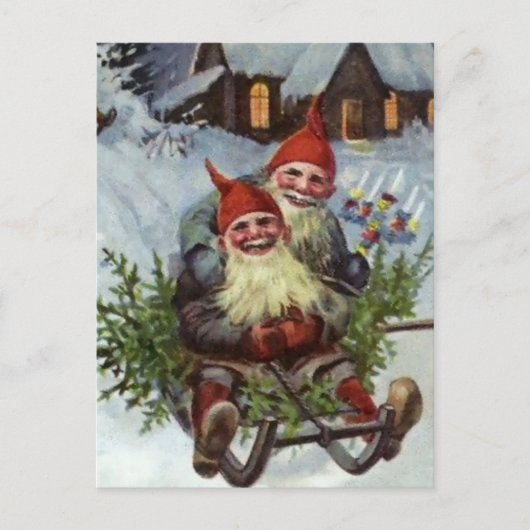 "Gathering Pine Boughs" by Jenny Nystrom Briefkaart (Voorkant)