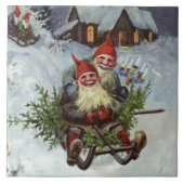 "Gathering Pine Boughs" by Jenny Nystrom Tegeltje (Voorkant)