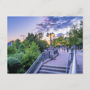 Gatineau, Canadese cityscape-foto Briefkaart