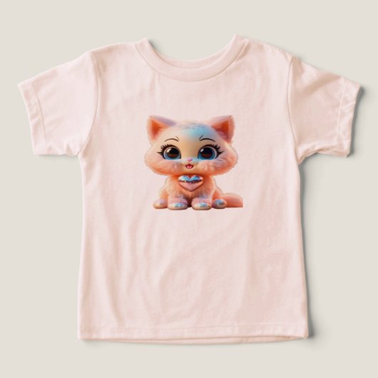 Gatinho bebê de pérola 3D fofo (Design voorkant)