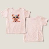 Gatinho bebê de pérola 3D fofo (Ontwerp Voorkant & Achterkant)