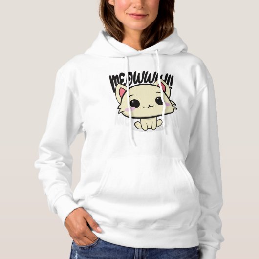 Gatito adorable - Meow! Hoodie (Voorkant)