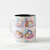 Gatito de Sueños Two-Tone Coffee Mug Tweekleurige Koffiemok (Voorkant links)