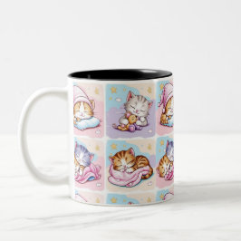 Gatito de Sueños Two-Tone Coffee Mug Tweekleurige Koffiemok