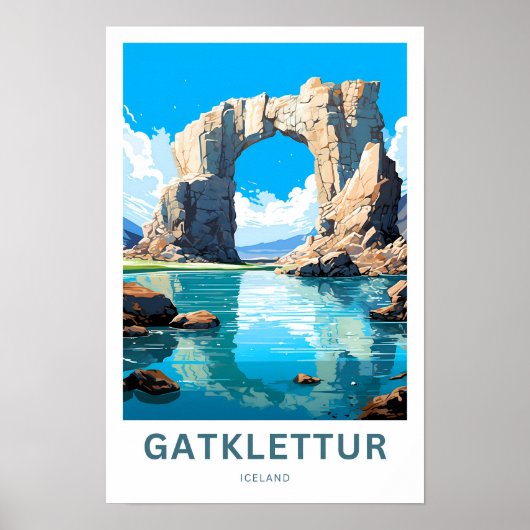 Gatklettur België Reisprint Poster (Voorkant)