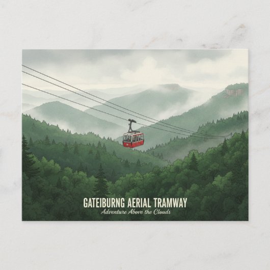 Gatlinburg Aerial Tramway Tennessee Briefkaart (Voorkant)