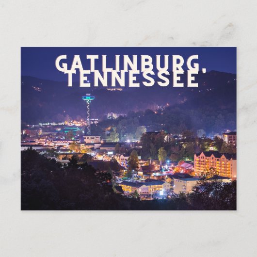 Gatlinburg, Briefkaart Tennessee (Voorkant)