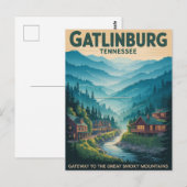 Gatlinburg Gateway to Great Smoky Mountains Briefkaart (Voorkant / Achterkant)
