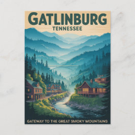 Gatlinburg Gateway to Great Smoky Mountains Briefkaart