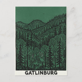 Gatlinburg Line drawing Briefkaart