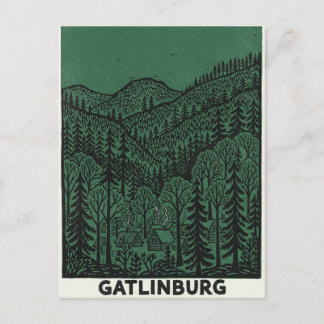 Gatlinburg Line drawing Briefkaart