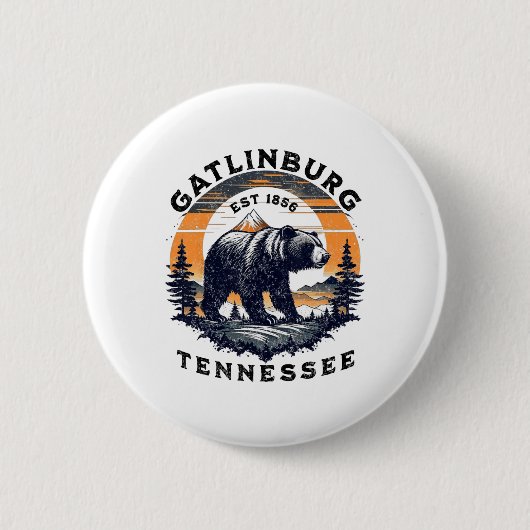 Gatlinburg ronde button 5,7 cm (Voorkant)