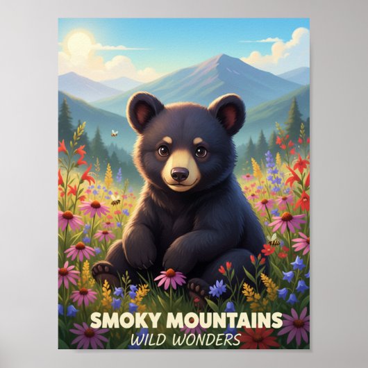 Gatlinburg Smokey Mountains Wilde Wonders Poster (Voorkant)