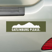 Gatlinburg Tennessee alsjeblieft Bumpersticker (Op auto)