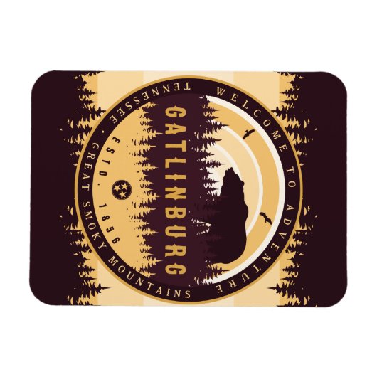 Gatlinburg Tennessee Beer Pijnbomen Natuur Magneet (Horizontaal)