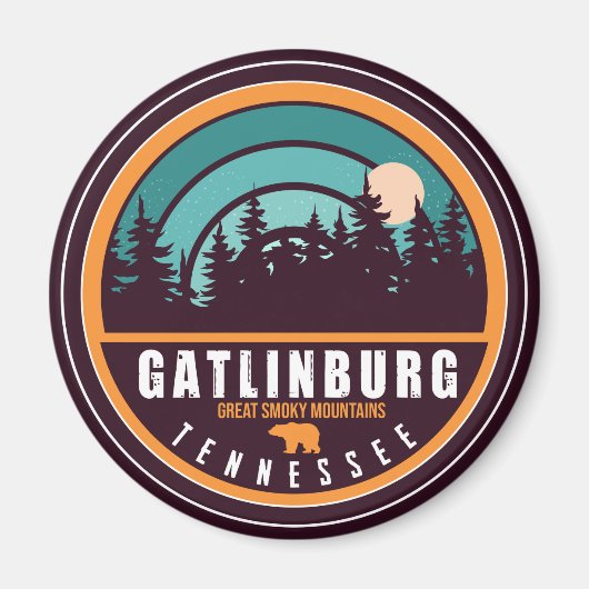 Gatlinburg Tennessee Beer Smoky Mountains Magneet (Voorkant)