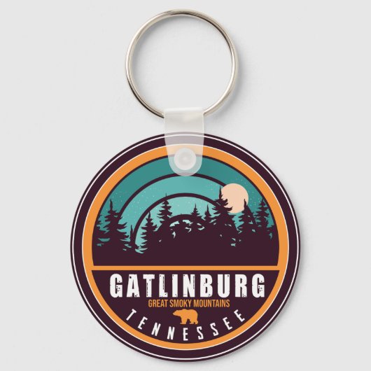 Gatlinburg Tennessee Beer Smoky Mountains Sleutelhanger (Voorkant)